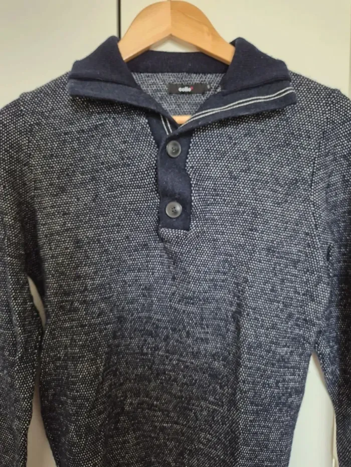 Pull Celio man homme Taille S bleu marine manches longues - photo numéro 3