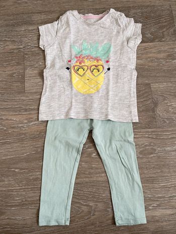 Ensemble t-shirt + legging fille 18 mois