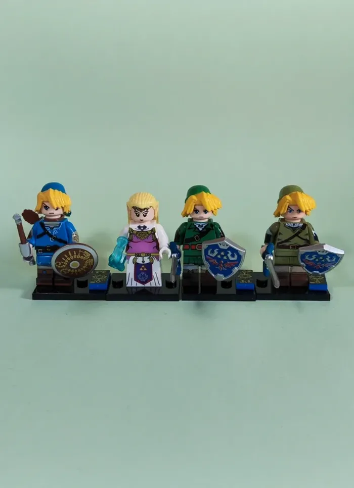 3 Links et Zelda - lot de 4 mini figurines au format Lego