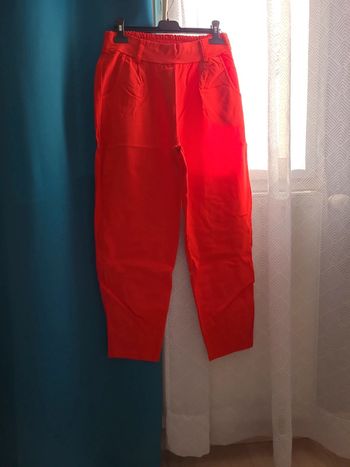 Pantalon femme rouge