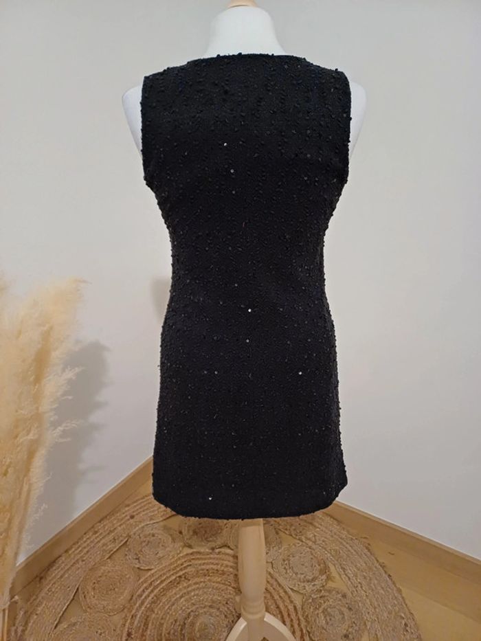 Robe noire chaude à sequins Zara taille S 36 - photo numéro 6