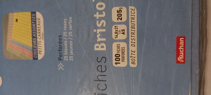 Fiches bristol de couleur - photo numéro 2