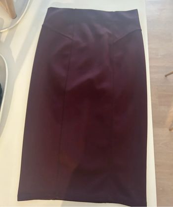 Jupe droite bordeaux