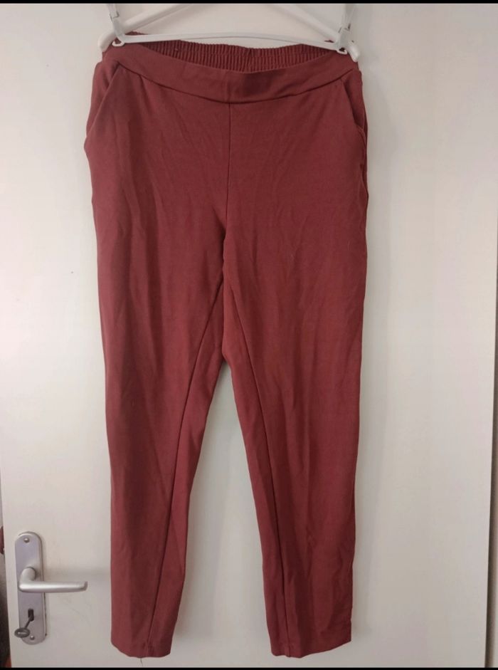 Pantalon stretch slim skinny legging esmara ocre marron brun clair - photo numéro 2
