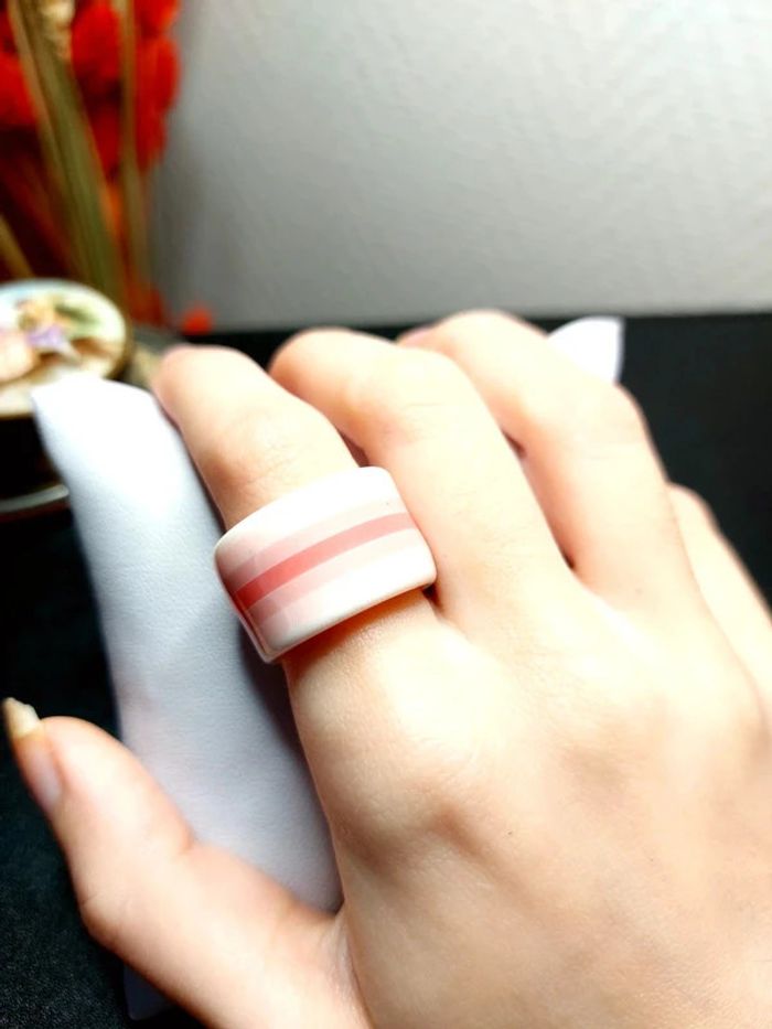 Magnifique bague rose vintage 00's Y2k - photo numéro 6