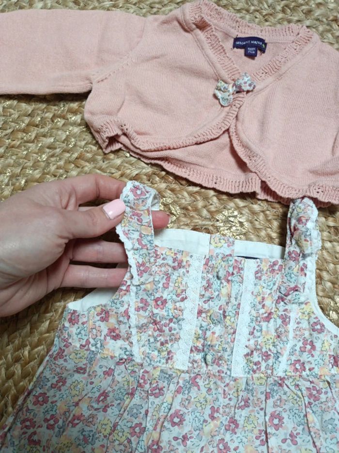 Magnifique ensemble bloomer sergent major fille 9m - photo numéro 7