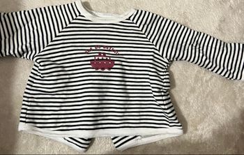 Pull bout chou à rayures