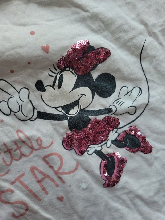 Tee shirt a sequin minnie - photo numéro 3