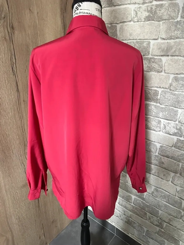 Chemisier rouge vintage taille 44 - photo numéro 2