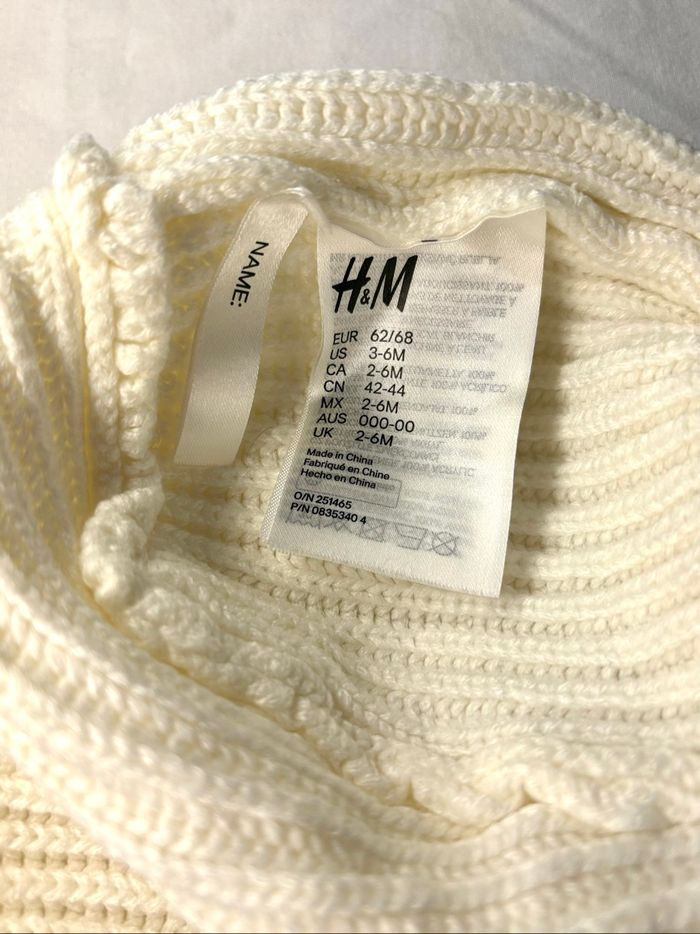 Turban en laine blanc – H&M - photo numéro 3