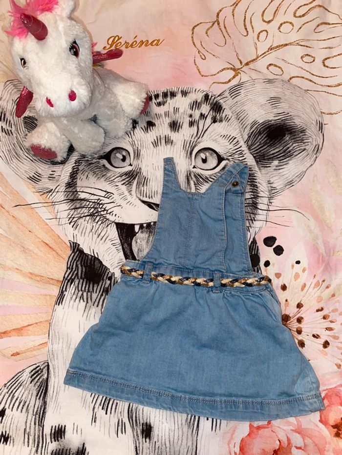 Robe en jeans, taille 12 mois, marque Tape à l’œil. - photo numéro 4
