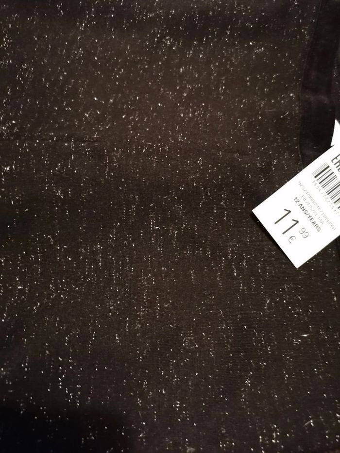 Leggins noir pailleté okaidi 12 ans - photo numéro 2