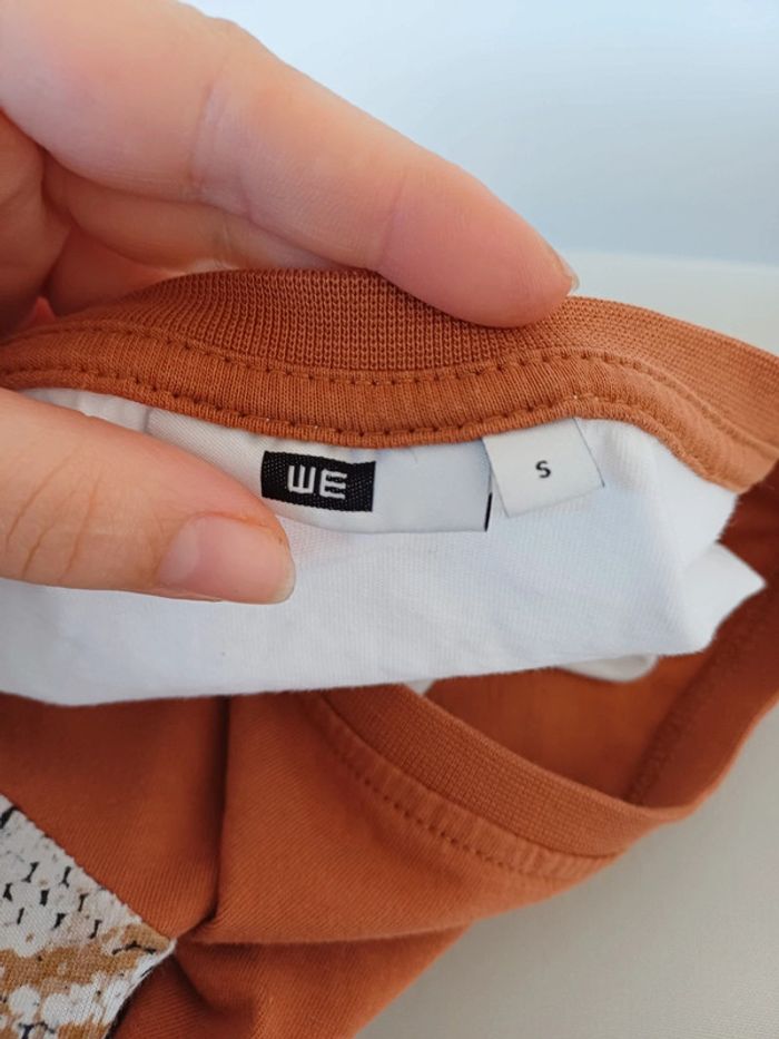 T-Shirt blanc à motifs WE taille S 36 - photo numéro 6
