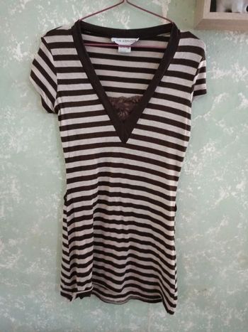 Haut long taille 40 jus d'orange