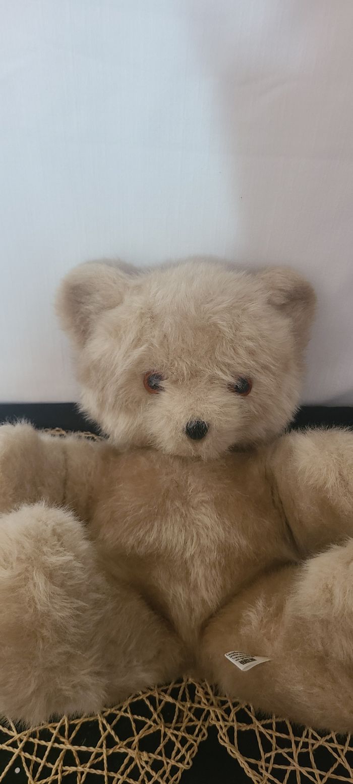 peluche ours vintage eluz collection ou décoration - photo numéro 4