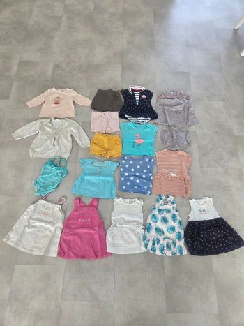 Gros lot vêtements bébé fille 6 mois été – petit prix