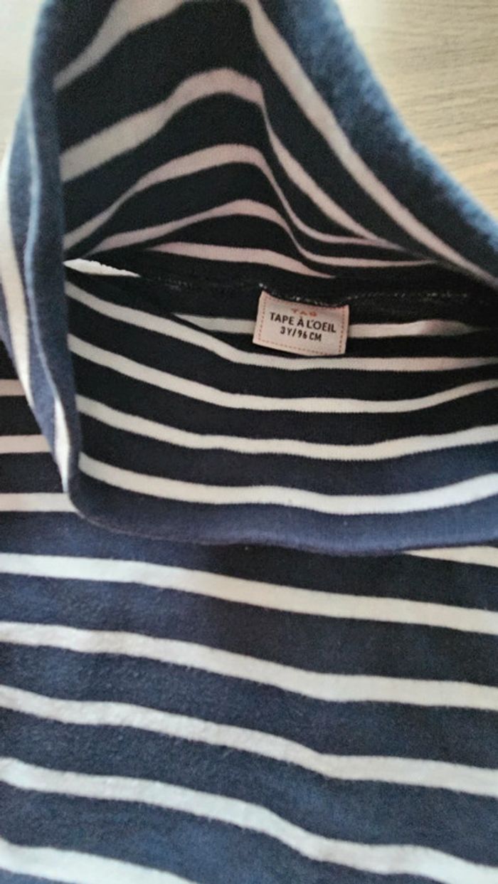 Lot de 4 t-shirts manches longues col roulé, taille 3 ans, Tape-à-l'oeil - photo numéro 4