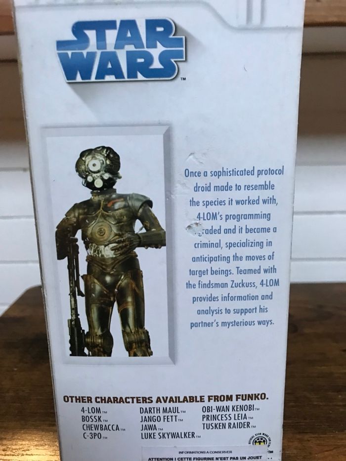 Figurine Funko Star Wars 4-Lom Bobblehead 2008 collection - photo numéro 5