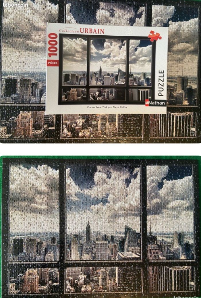 Puzzle vue sur New-York 1000 pièces complet Nathan