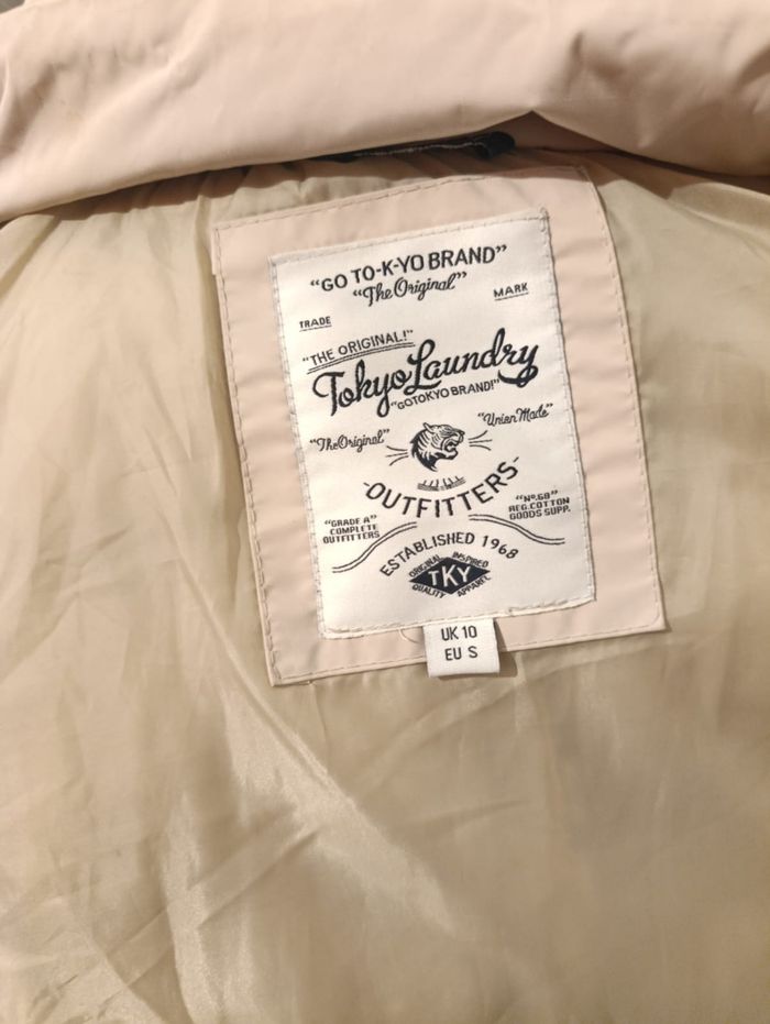 Doudoune Tokyo Laundry – Mi-longue beige – Taille 36 - photo numéro 5