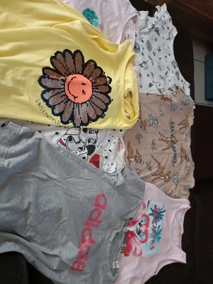 Lot tee-shirt 10 ans Bambi adidas orchestra