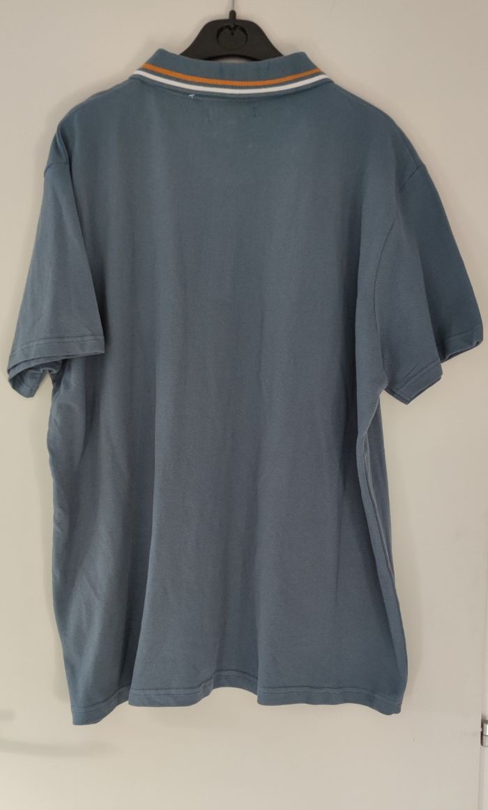 Polo à manche courte pour homme marque  U collection taille XXXL|3XL couleur bleu - photo numéro 2