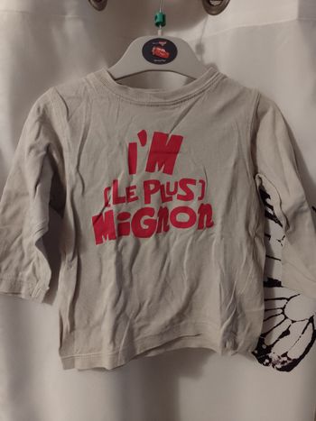 Tee-shirt I'm le plus mignon 18 mois 