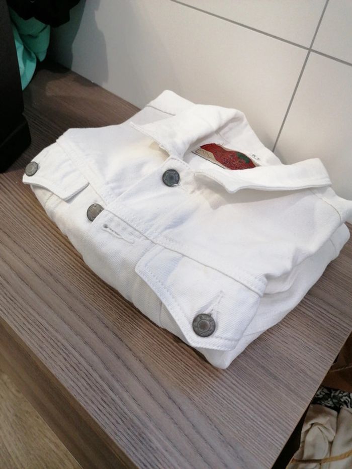 Veste jeans blanche M - photo numéro 6
