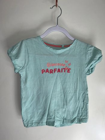 T-shirt manches courtes bleu princesse parfaite - 8 ans - Basic FPC
