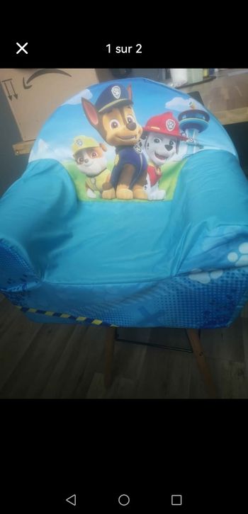 Fauteuil enfant pat patrouille en très bon état
