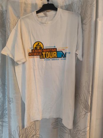 T-shirt blanc Tour de France taille S