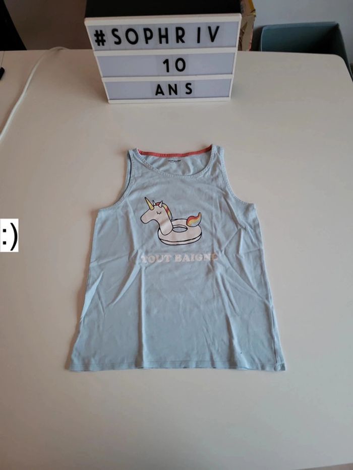 Débardeur "tout baigne" 10 ans