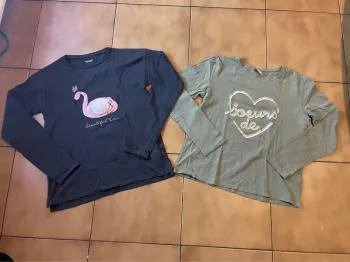 Lot 2 t shirts fille 12 ans