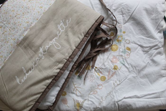 Lot de couverture et tour de lit pour cododo bébé - photo numéro 3