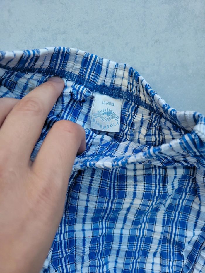 Lot vêtement bébé fille short et t-shirt 12 mois - photo numéro 2