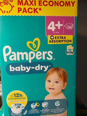 Pampers taille 4+