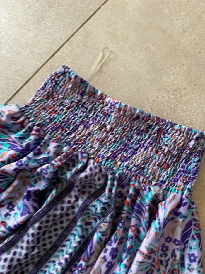 Pantalon violet, très bon état, 36x95cm - photo numéro 3