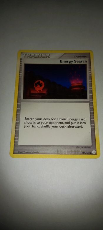 Carte pokémon trainer ernergy search