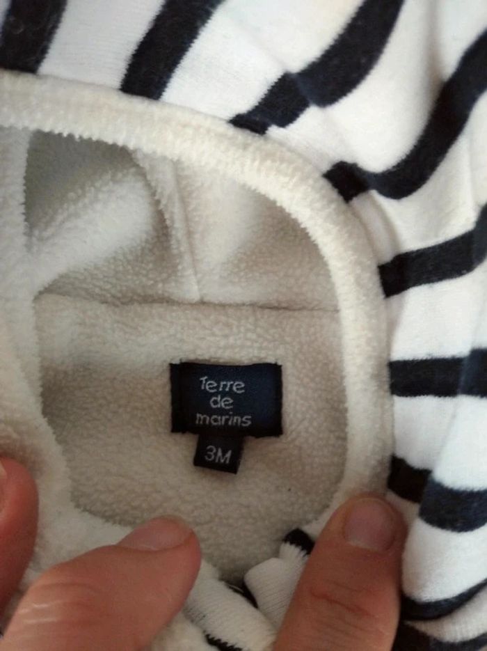 Veste gilet manteau à capuche Fille 3 mois Poisson étoile Terre de marins - photo numéro 8