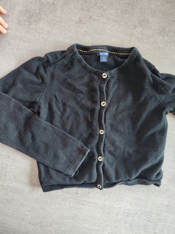 Gilet à bouton fille