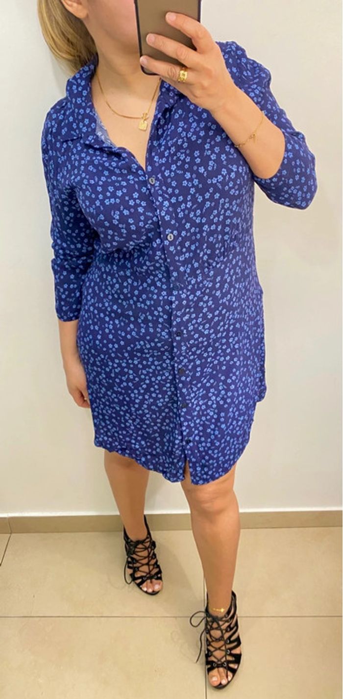 Robe Ou Chemise Droite Fleurie Taille 40 - photo numéro 4