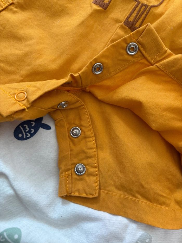 Ensemble salopette short garçon 3 mois - photo numéro 7