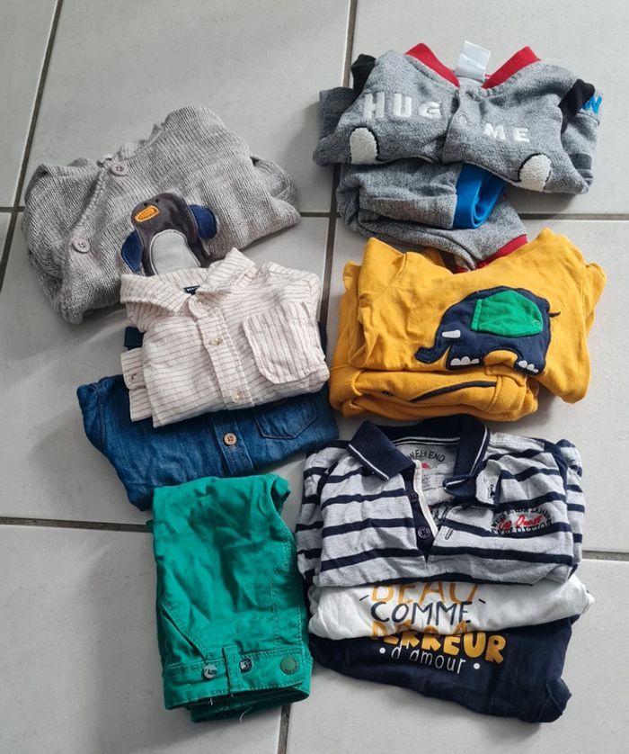 lot de vêtements automne/hiver 6 mois 67cm environ - photo numéro 3