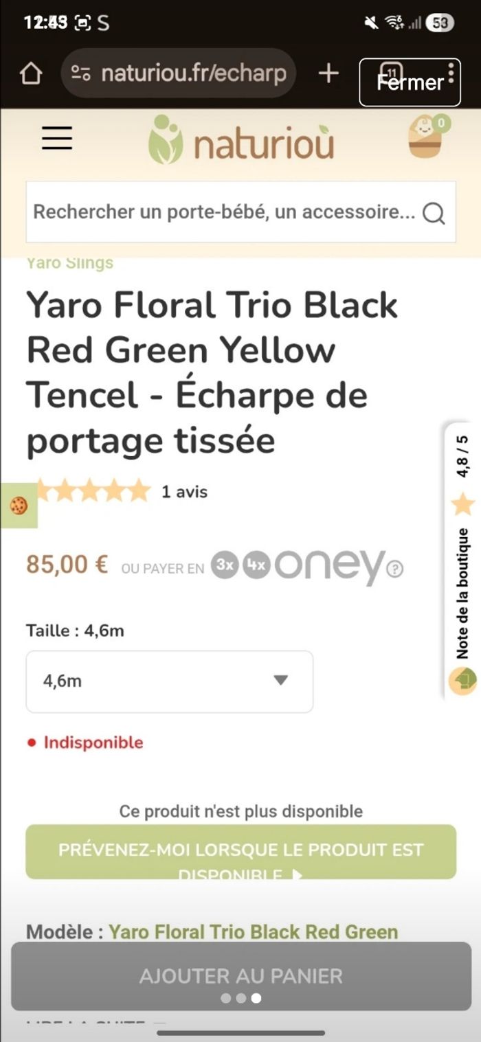 Echarpe de portage 4,6m - photo numéro 3