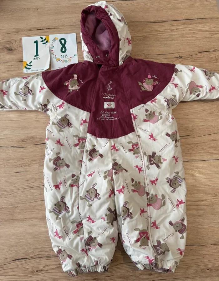 Combinaison pilote kiabi motif oursons 18 mois en excellent état