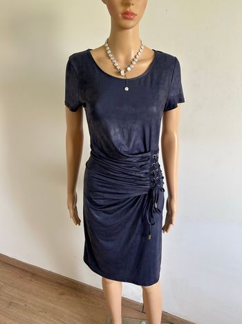 Robe bleue marine à manches courtes Morgan taille M excellent état 