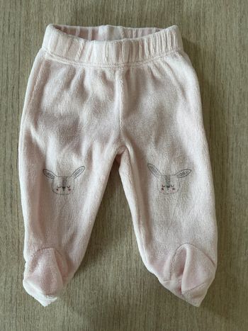 Bas de pyjama en velours - 1 mois