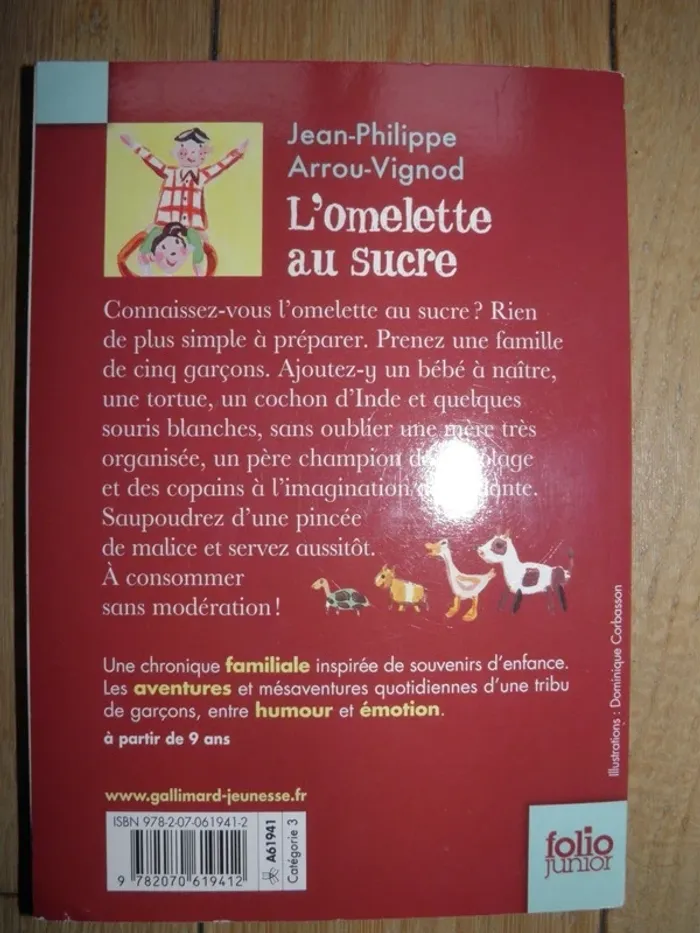 L'ommelette au sucre (Jean-Philippe Arrou-Vignod) TBE - photo numéro 2