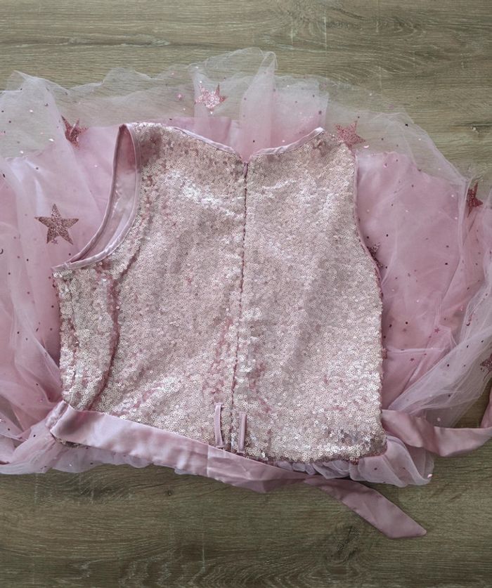 Robe rose paillettes étoiles Tex - photo numéro 4