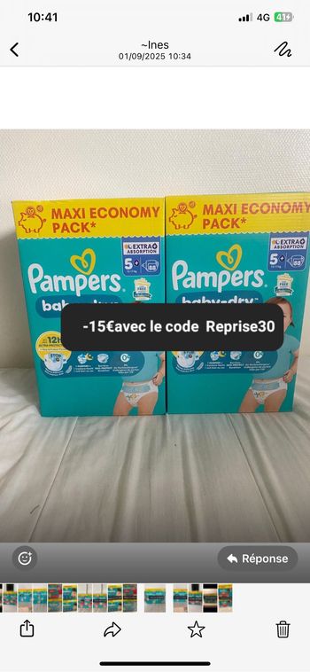2 carton de couches taille 5
